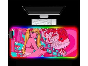 Gaming Mouse Pads Rose RGB Mousepad Gamer Cute Fish Old Fashioned Tv Pattern Oversized LED Keyboard Mat Kawaii Girl Gaming Computer Accessories USB Ports Laptop Desk Mat 700x300x4Mm L Gaming Mouse Pads Rose RGB Mousepad Gamer Cute Fish Old Fashioned Tv Pattern Oversized LED Keyboard Mat Kawaii Girl Gaming Computer Accessories USB Ports Laptop Desk Mat 700x300x4Mm L