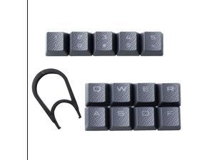 FPS Backlit Key Caps Replacement for Corsair Cherry MX Key Switch Gaming Keyboards (Grey)