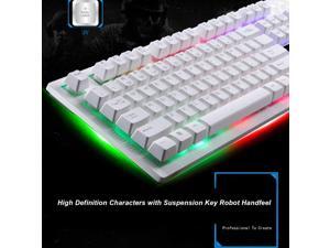 USB Wired Mechanical Keyboard Colorful Backlight Gaming Keyboard RGB for PC Computer Gamer Waterproof Desktop 104 Keys USB Wired Mechanical Keyboard Colorful Backlight Gaming Keyboard RGB for PC Computer Gamer Waterproof Desktop 104 Keys