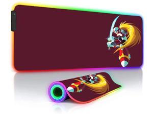 Mouse Pads Anime Rockman Large RGB Mouse Mat Gaming Laptop Lockedge LED Backlit XXL Keyboard Desk Mat for Dota 31.5x11.8 inches Mouse Pads Anime Rockman Large RGB Mouse Mat Gaming Laptop Lockedge LED Backlit XXL Keyboard Desk Mat for Dota 31.5x11.8 inches