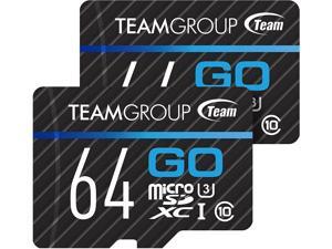 TEAMGROUP GO Card 64GB -2PACK Micro SD Card for GoPro & Action Cameras MicroSDXC UHS-I U3 C10 High Speed Flash Memory Card with Adapter for Outdoor Sports 4K Shooting TGUSDX64GU364 TEAMGROUP GO Card 64GB -2PACK Micro SD Card for GoPro & Action Cameras MicroSDXC UHS-I U3 C10 High Speed Flash Memory Card with Adapter for Outdoor Sports 4K Shooting TGUSDX64GU364