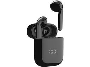 Wireless Earbuds Bluetooth 5.1, Mixcder X1 in-Ear Headphones with Microphone for Phone Calls, Stereo Sound and Low Latency Earphones for Running Sports, Black