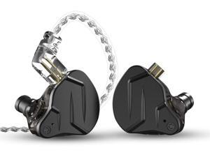 KZ ZSN Pro X Metal Earphones 1BA+1DD Hybrid Technology HiFi Bass Earbuds in Ear Monitor Headphones Sport Noise Cancelling Headset(No mic,Black)