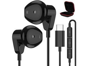 USB C Headphones for Samsung S20 FE APETOO HiFi Stereo Type C Earbuds  Carrying Case USB C Earphones with Mic for Galaxy S21 S20 Note 20 Ultra S21 S20 Note 10 Plus Pixel 5 4 3 XL OnePlus 7T 8T 9 Pro
