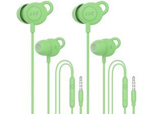 Green MAXROCK MINi5 Comfort-fit Headphones with Mic Wired Cellphone Earbuds with 3.5mm Jack 