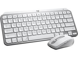 Logitech MX Keys Mini Wireless Illuminated Keyboard and MX Anywhere 3 Mouse Combo for Mac, Bluetooth Keyboard and Performance Wireless, Ergonomic, 4000DPI Sensor Mouse - USB-C, Bluetooth - Grey