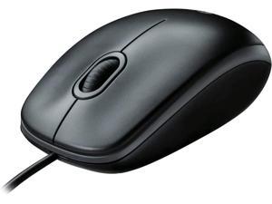 Logitech M100, Corded mouse, Black, 910-005003
