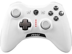MSI Gaming Wireless Rechargeable Dual Vibration Gaming Controller for PC and Android (Force GC30 V2 White)