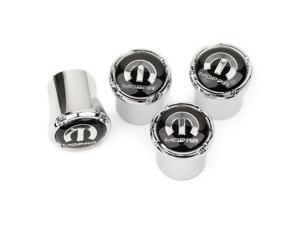 MOPAR Stem Air Caps Pack of 4 Silver ABS Plastic MOPAR Stem Air Caps Pack of 4 Silver ABS Plastic