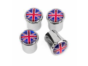British flag Tire valve caps Silver ABS Plastic British flag Tire valve caps Silver ABS Plastic
