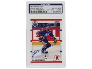 Mark Messier Signed Score #100 Edmonton Oilers Hockey Card PSA/DNA ITP Mark Messier Signed Score #100 Edmonton Oilers Hockey Card PSA/DNA ITP