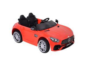 Aosom Licensed Kids Ride-On Car 12V with Remote Control, Suspension Wheel, Adjustable Speed, Red Aosom Licensed Kids Ride-On Car 12V with Remote Control, Suspension Wheel, Adjustable Speed, Red