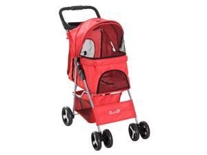 Cat Dog Carrier Cart Foldable with Storage Cup Holder Cat Dog Carrier Cart Foldable with Storage Cup Holder
