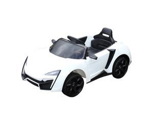 Aosom Ride On Car for Kids 6V Electric Ride-On Car with Parental Remote Control, 2 Speeds, LCD power indicator, Seat Belt (White) Aosom Ride On Car for Kids 6V Electric Ride-On Car with Parental Remote Control, 2 Speeds, LCD power indicator, Seat Belt (White)