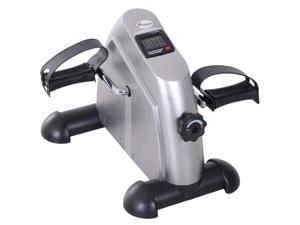 Soozier Portable Mini Pedal Exercise Bike Indoor Cycle Fitness Arm Leg w/ LCD Display, Silver Soozier Portable Mini Pedal Exercise Bike Indoor Cycle Fitness Arm Leg w/ LCD Display, Silver