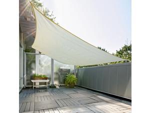 Sand Outsunny Rectangle 10 X 13 Canopy Sun Sail Shade Garden Cover Uv Protector Outdoor Patio Lawn Shelter With Carrying Bag Shade Sails Patio Lawn Garden Patio Furniture Accessories