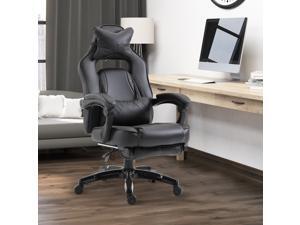 High Back Gaming Chair Ergonomic Computer Seat Lumbar Support w/ Footrest High Back Gaming Chair Ergonomic Computer Seat Lumbar Support w/ Footrest
