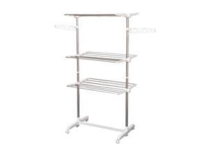 3 Tier Clothes Drying Rack Collapsible Laundry Hanger Indoor Outdoor 3 Tier Clothes Drying Rack Collapsible Laundry Hanger Indoor Outdoor