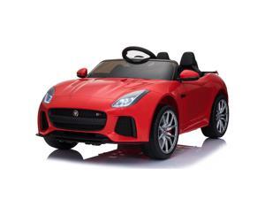 12V Kids Ride on Car Battery Powered F-TYPE Licensed Car Double Door Red 12V Kids Ride on Car Battery Powered F-TYPE Licensed Car Double Door Red