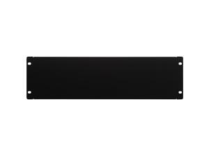 Pier Telecom Rack Mount 2U Blanking Panel Filler Without Holes Black for 19 Computer Servers,A//V Equipment Cabinets