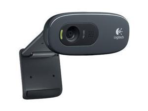 Logitech C270 USB 2.0 HD Webcam - Black