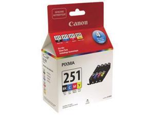 Canon CLI-251 Ink Cartridge - Black, Cyan, Magenta, Yellow