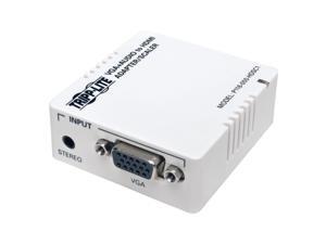Tripp Lite VGA to HDMI Adapter Converter / Scaler w Audio / Video White (P116-000-HDSC1)