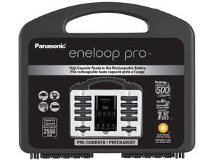 Panasonic Eneloop Pro Power Pack Charger Kit Includes High Capacity Aa8pk And Aa