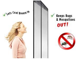 Super Magnetic Screen Door - Hands Free Magic Mesh Fly Screens - Insect Screen (Quatrefoil)