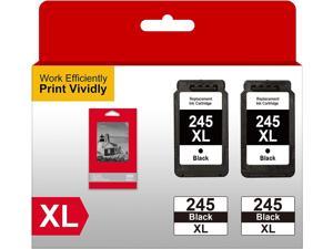 WISETA 245XL PG 245 Black Ink Cartridge Replacement for Canon PG245XL PG245 XL Use with TS3320 TR4520 MG2522 MX492 MX490 MG2920 MG2420 MG2520 MG2922 Printers 2