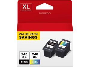 245XL and 246XL Ink Cartridge High Yield Multi Pack for Canon Ink Cartridges 245 and 246 245XL 246XL Compatible with Canon Pixma MX490 MX492 MG2522 TS3100 TS3122 TS3300 TS3322 1 Black1 TriColor