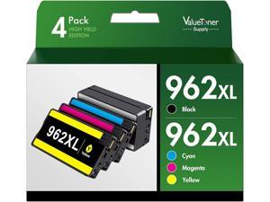 Valuetoner Supply Remanufactured 962XL Ink Cartridges Combo Pack Replacement 962XL 962 XL for OfficeJet Pro 9015e 9018e 9015 9010 9025 9020 9018 9012 9028 Printer Black Cyan Magenta Yellow