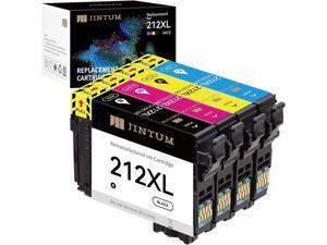 212XL Ink Cartridges Remanufactured Epson 212 Ink Cartridges for Epson 212XL T212XL for use with Expression Home XP4100 XP4105 Workforce WF2850 WF2830 Printer 4Pack