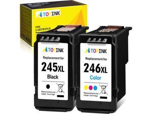 ATOPINK 245XL 246XL Combo Pack Replacement for Canon PG245XL CL246XL 245 and 246 XL Ink Cartridges Black Color Compatible for Canon Pixma MG2522 MX492 TR4520 MX490 MG3022 MG2922 MG2520 TR4527