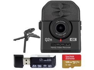 Zoom Q2n-4K Ultra High Definition Handy Video Recorder + SanDisk 128GB Memory Card with SD Adapter + USB Card Reader + Table Tripod Hand Grip Zoom Q2n-4K Ultra High Definition Handy Video Recorder + SanDisk 128GB Memory Card with SD Adapter + USB Card Reader + Table Tripod Hand Grip