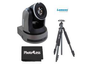 Lumens 30x Optical Zoom 4K, IP PTZ Video Camera, Black with Slik Tripod Lumens 30x Optical Zoom 4K, IP PTZ Video Camera, Black with Slik Tripod