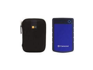 Transcend 2TB StoreJet 25H3 External Hard Drive (Blue) + Case Transcend 2TB StoreJet 25H3 External Hard Drive (Blue) + Case