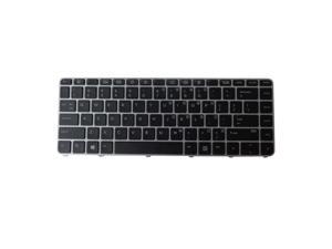 Backlit Keyboard w/ Silver Frame for HP Elitebook 1040 G3 Laptops