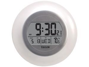 Taylor Precision Products 1750 Atomic Wall Clock with Thermometer Taylor Precision Products 1750 Atomic Wall Clock with Thermometer