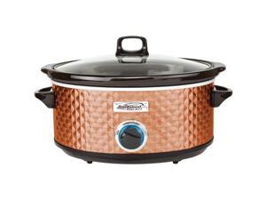 Brentwood SC-157C Diamond Pattern Slow Cooker, 7 Quart - Copper Brentwood SC-157C Diamond Pattern Slow Cooker, 7 Quart - Copper