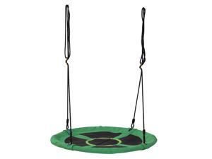 HOMCOM 39" Round Tree Hanging Swing Outdoor Rope Swing Flying Platform Attaches to Tree or Existing Swing Set Kids Backyard Playground Hammock Heavy Duty Black HOMCOM 39" Round Tree Hanging Swing Outdoor Rope Swing Flying Platform Attaches to Tree or Existing Swing Set Kids Backyard Playground Hammock Heavy Duty Black