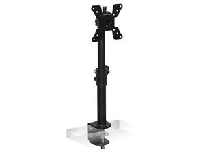 Mount-It! Vertical Monitor Desk Stand | Height Adjustable | Fits 19-30 Inch Computer Screens