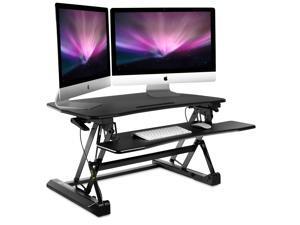 Mount-It! Sit-Stand Standing Desk Converter | 35” Wide Desktop | Height Adjustable Mount-It! Sit-Stand Standing Desk Converter | 35” Wide Desktop | Height Adjustable