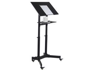 Mount-It! Mobile Standing Height Desk | Portable Podium and Rolling Presentation Lectern with Caster Wheels Mount-It! Mobile Standing Height Desk | Portable Podium and Rolling Presentation Lectern with Caster Wheels