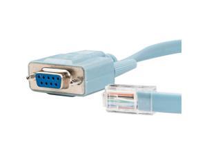 Rocstor Premium 6 ft Cisco Console Router Cable - RJ45 (m) - DB9 (f)