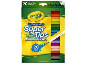 Washable Super Tips Markers, Broad/Fine Bullet Tip, Assorted Colors, 58-8106 Washable Super Tips Markers, Broad/Fine Bullet Tip, Assorted Colors, 58-8106