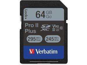 Verbatim Corporation 64GB PRO II PLUS 1900X SDXC Memory Card (99166) Verbatim Corporation 64GB PRO II PLUS 1900X SDXC Memory Card (99166)