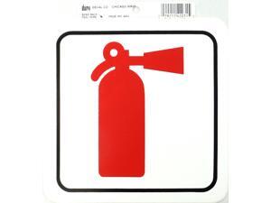 DURO 6 X 6 STICK-ON FIRE EXTINGUISHER DECAL - 12 PER PACK DURO 6 X 6 STICK-ON FIRE EXTINGUISHER DECAL - 12 PER PACK