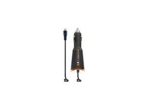 Tough Tested TT-PCT-IP5 Black Pro Car Charger with 12' Cord: Apple 8 Pin-Lightning Tough Tested TT-PCT-IP5 Black Pro Car Charger with 12' Cord: Apple 8 Pin-Lightning