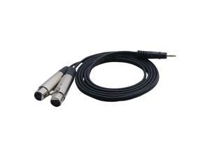 PylePro PCBL38FT6 6 Ft 12 Gauge 3.5mm Male To Dual XLR Female Cable PylePro PCBL38FT6 6 Ft 12 Gauge 3.5mm Male To Dual XLR Female Cable